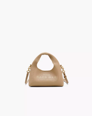 The Micro Crossbody Sack Bag camel